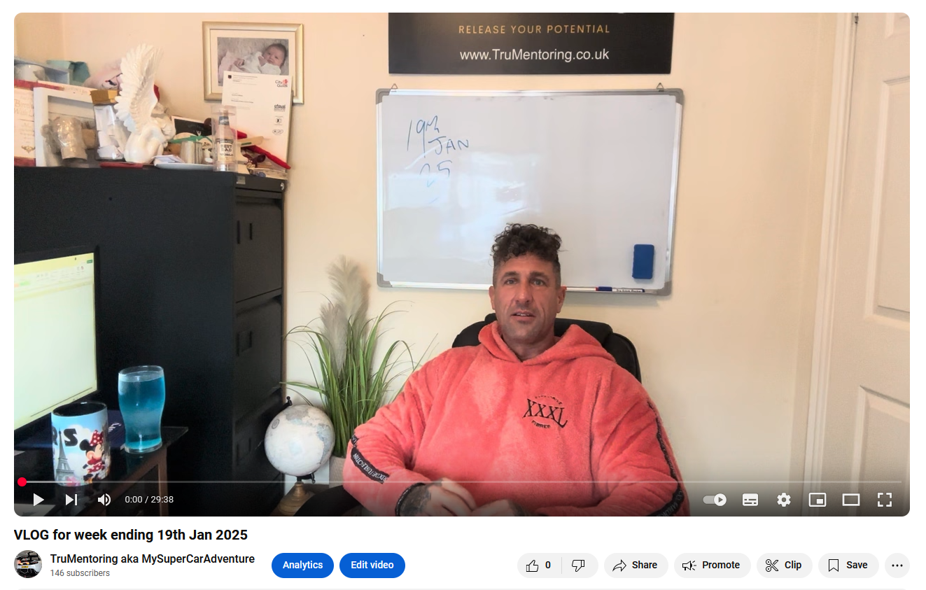 VLOG for week ending 19th Jan 2025